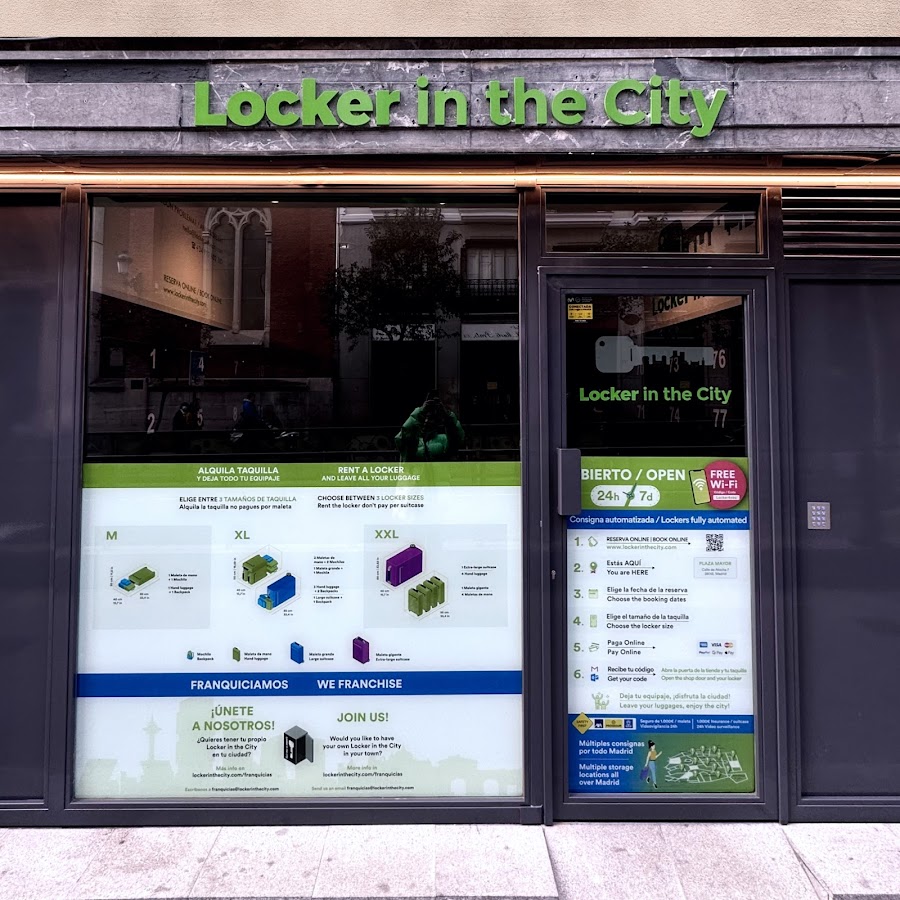 Locker in the City Madrid - Consigna 24h en Plaza Mayor | Puerta del Sol